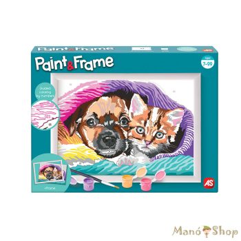 Paint & Frame - Festés szám szerint - Kutyus és Cica