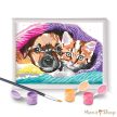 Paint & Frame - Festés szám szerint - Kutyus és Cica
