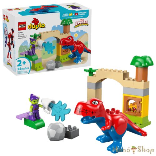 LEGO® DUPLO® Marvel Póki és csodálatos barátai: Dinoszaurusz Spidey-Rex vs. Zöld Manó (10463)