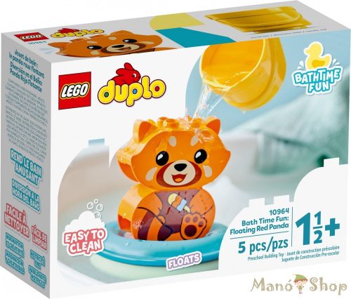 LEGO Duplo  - Vidám fürdetéshez: úszó vörös panda 10964