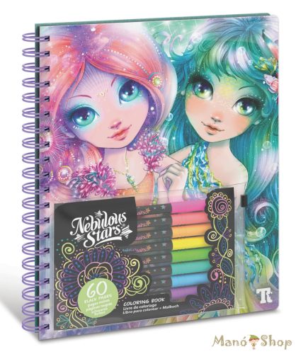 Nebulous Stars Fekete alapú színezőfüzet