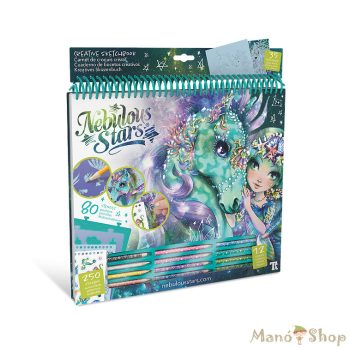   Nebulous Stars - Kreatív vázlatfüzet Fantasy lovak - zöld