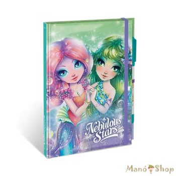   Nebulous Stars : Deluxe vonalas jegyzetfüzet metál zselés tollal - Water (Vízi Varázs)