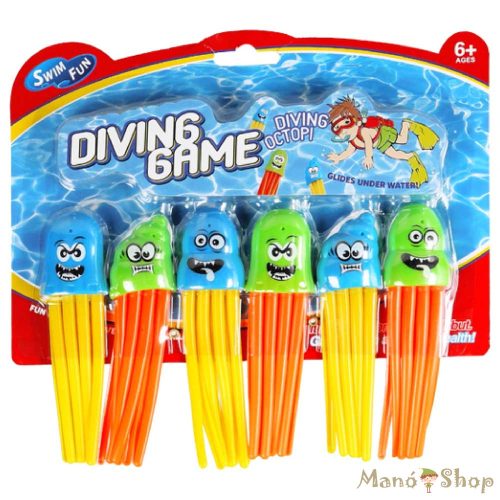 Swim Fun - Merülő tintahalak 6 db-os