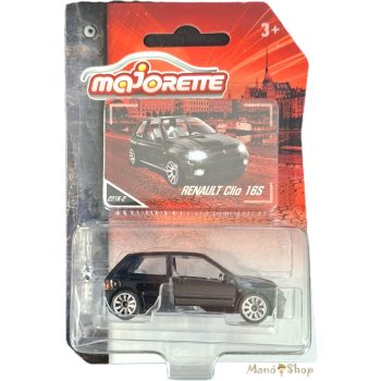 Majorette: Vintage: Renault Clio 16S fekete kisautó