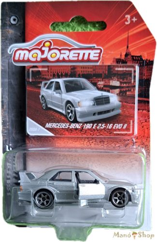 Majorette: Vintage: Mercedes-Benz 190 E 2.5-16 EVO II ezüst kisautó