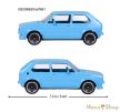Majorette - Vintage - Volkswagen Golf MK 1 "sérült csomagolás"