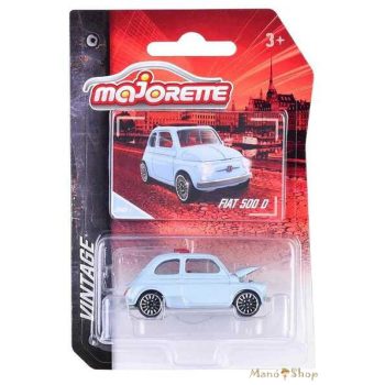 Majorette: Vintage: Fiat 500 D világoskék kisautó