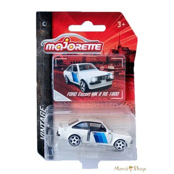   Majorette: Vintage: Ford Escort MK II RS 1800 fehér kisautó