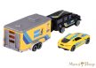 Majorette - Race Trailer - Land Rover Defender 110 / Jaguar F-Type