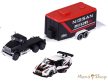 Majorette - Race Trailer - Mack Granite / Nissan GT-R Nismo GT3