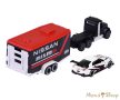 Majorette - Race Trailer - Mack Granite / Nissan GT-R Nismo GT3