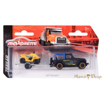 Majorette - Trailer - Jeep Wrangler / Quad