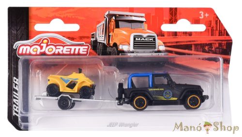 Majorette - Trailer - Jeep Wrangler / Quad