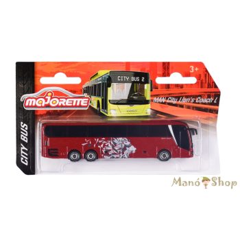 Majorette - City Bus - MAN Lion's Coach L (bordó)