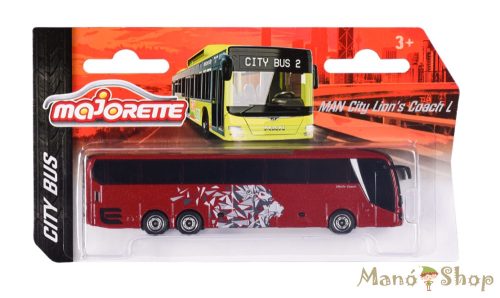 Majorette - City Bus - MAN Lion's Coach L (bordó)