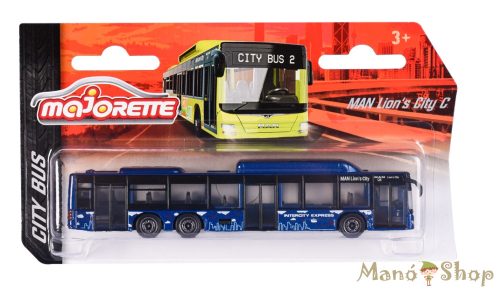 Majorette - City Bus - MAN Lion's City C (kék)