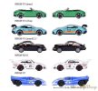 Majorette - Porsche Edition 5 db-os kisautó ajándékszett