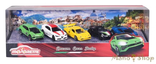 Majorette - Dream Cars Italy 5 db-os kisautó ajándékszett