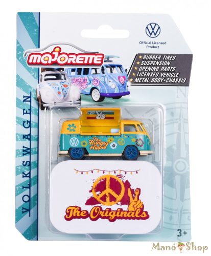 Majorette - VW The Originals Deluxe Cars - Volkswagen T1 (hippie)