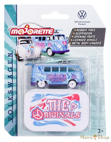 Majorette - VW The Originals Premium Cars - Volkswagen T1 (Love Peace)