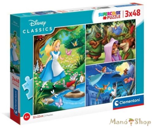 Clementoni - Disney Klasszikusok 3x48 db-os Puzzle