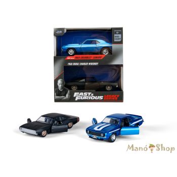   Fast & Furious - 1969 Chevrolet Camaro - 1968 Dodge Charger Widebody Twin Pack - Jada Toys