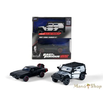   Fast & Furious - Tej's Jeep Wrangler - Dom's Dodge Charger R/T Twin Pack - Jada Toys