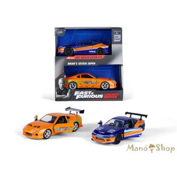   Fast & Furious - Han's 2001 Nissan Silvia S15 - Brian's Toyota Supra Twin Pack - Jada Toys