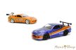 Fast & Furious - Han's 2001 Nissan Silvia S15 - Brian's Toyota Supra Twin Pack - Jada Toys