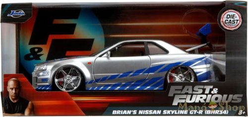 Fast & Furious Brian's Nissan Skyline GT-R (BNR34) - Jada Toys