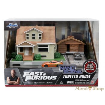   Nano Hollywood Rides - Fast & Furiuos Toretto Ház Dioráma - Jada Toys