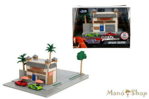 Nano Hollywood Rides - Fast & Furious Toretto's Café Dioráma - Jada Toys