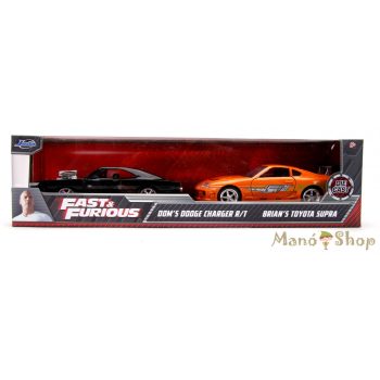   Fast & Furious - Dom's Dodge Charger R/T & Brian's Toyota Supra Twin Pack - Jada Toys