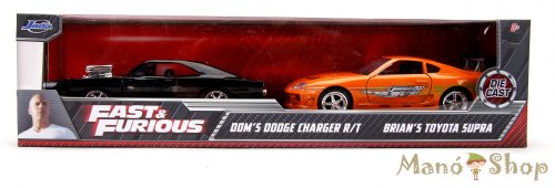 Fast & Furious - Dom's Dodge Charger R/T & Brian's Toyota Supra Twin Pack - Jada Toys