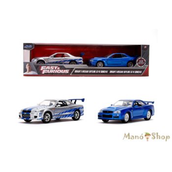   Fast & Furious - Brian's Nissan Skyline GT-R (BNR34) Twin Pack - Jada Toys