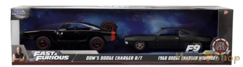 Fast & Furious - Dom's Dodge Charger R/T & 1968 Dodge Charger Widebody Twin Pack - Jada Toys
