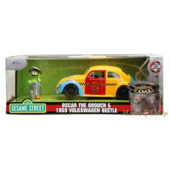   Seasame Street - Kukalakó Oszkár & 1959 Volkswagen Beetle - Jada Toys