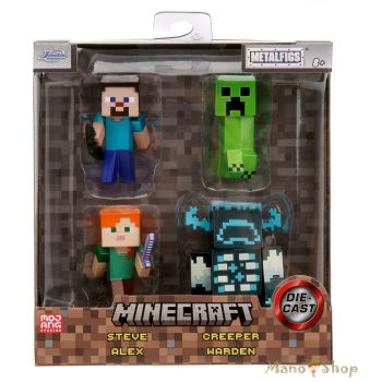 Minecraft fém figura szett - 4 db-os - Jada Toys