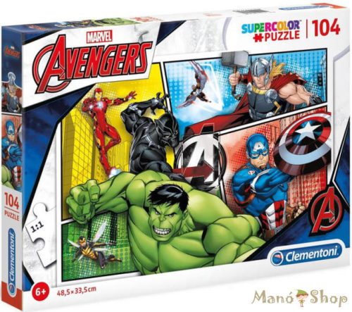 Clementoni - SuperColor - Avengers - Bosszúállók 104 db-os Puzzle