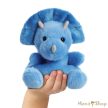 Aurora Palm Pals: Tank, a triceratops plüss – 13 cm