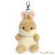 Aurora World: Palm Pals: 10 cm Ella Bunny Nyuszi Plüss Kulcstartó / Táskadísz