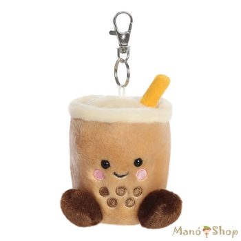   Aurora : Palm Pals Milky Tea Boba plüss kulcstartó / táskadísz 10 cm (Palm Pals Milky Tea Boba Clip-On)