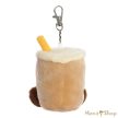 Aurora : Palm Pals Milky Tea Boba plüss kulcstartó / táskadísz 10 cm (Palm Pals Milky Tea Boba Clip-On)