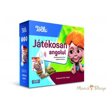   TOLKI Interaktív foglalkoztató könyv - készletben Játékosan Angolul