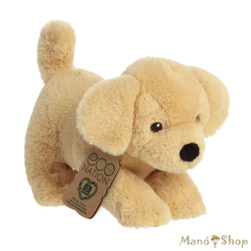 Aurora : Eco Nation Sárga Labrador Kutyus plüssfigura 23 cm (Eco Nation Yellow Labrador)