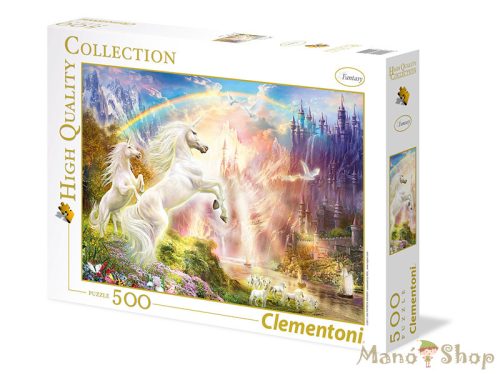 Clementoni - Unikornisok napnyugtakor 500 db-os Puzzle