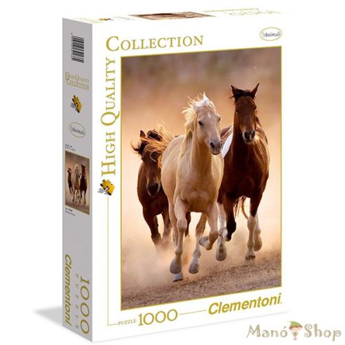 Clementoni - Vágtázó lovak 1000 db-os Puzzle