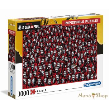   Clementoni - La Casa de Papel - A nagy pénzrablás 1000 db-os lehetetlen puzzle 
