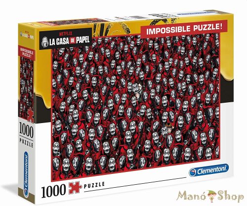 Clementoni - La Casa de Papel - A nagy pénzrablás 1000 db-os lehetetlen puzzle 